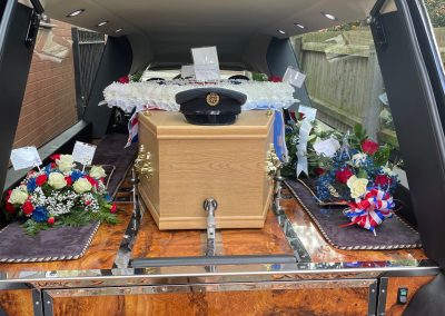 Military funeral coffin